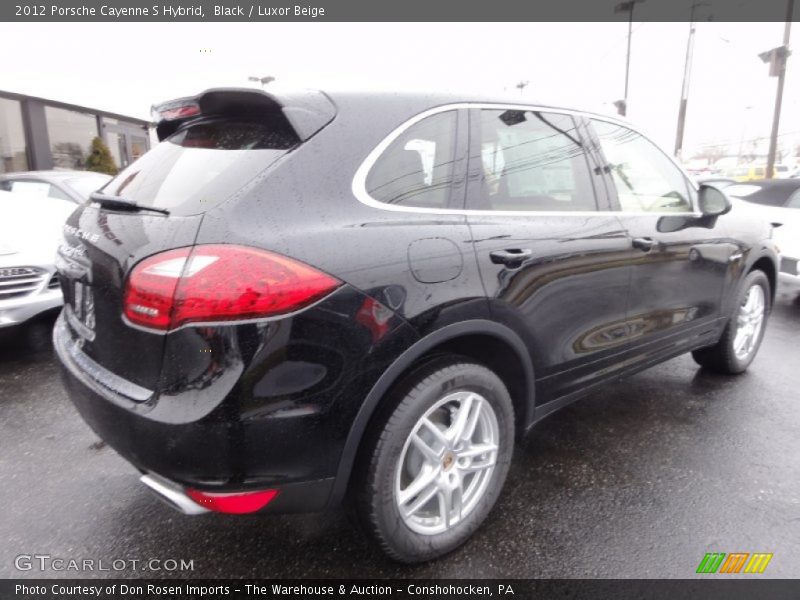 Black / Luxor Beige 2012 Porsche Cayenne S Hybrid