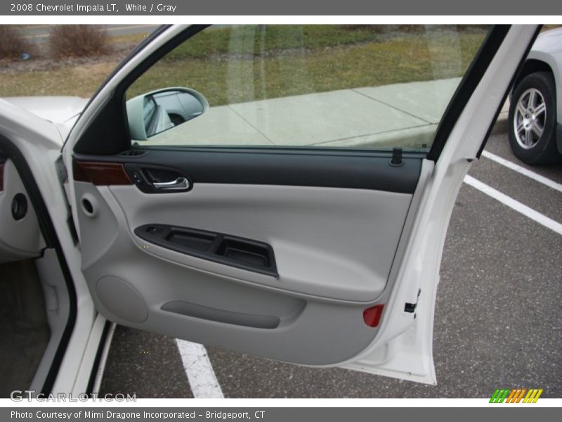 White / Gray 2008 Chevrolet Impala LT