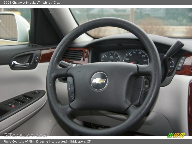 White / Gray 2008 Chevrolet Impala LT