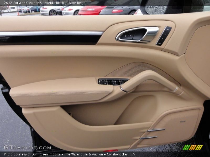 Black / Luxor Beige 2012 Porsche Cayenne S Hybrid