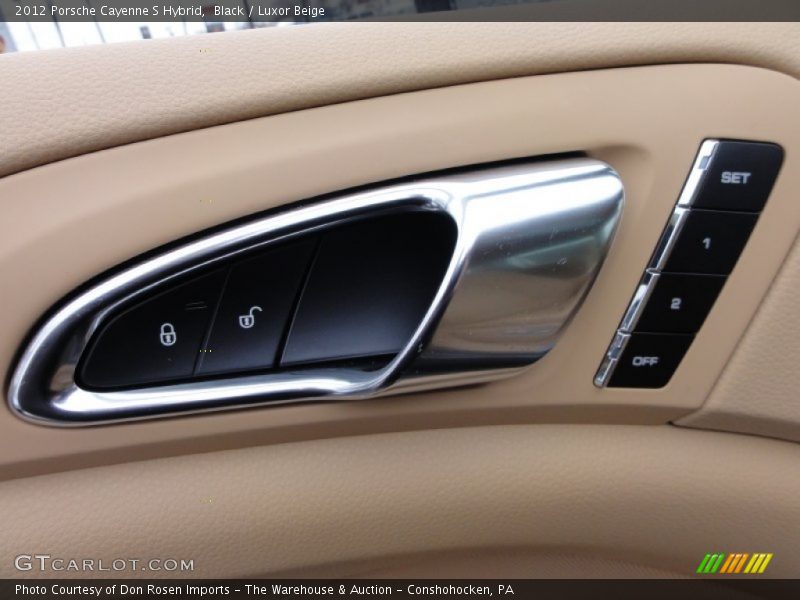 Black / Luxor Beige 2012 Porsche Cayenne S Hybrid