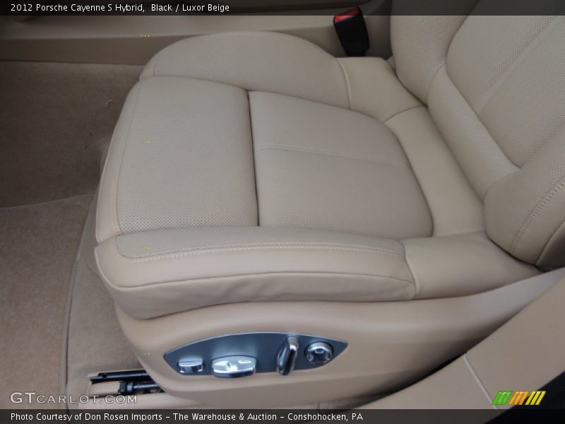 Black / Luxor Beige 2012 Porsche Cayenne S Hybrid