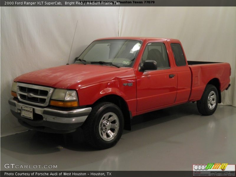 Bright Red / Medium Prairie Tan 2000 Ford Ranger XLT SuperCab