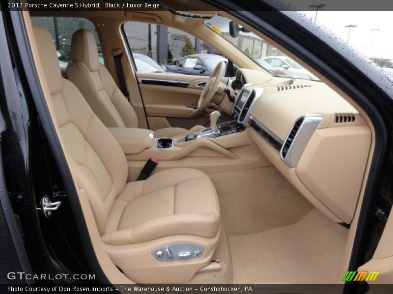Black / Luxor Beige 2012 Porsche Cayenne S Hybrid