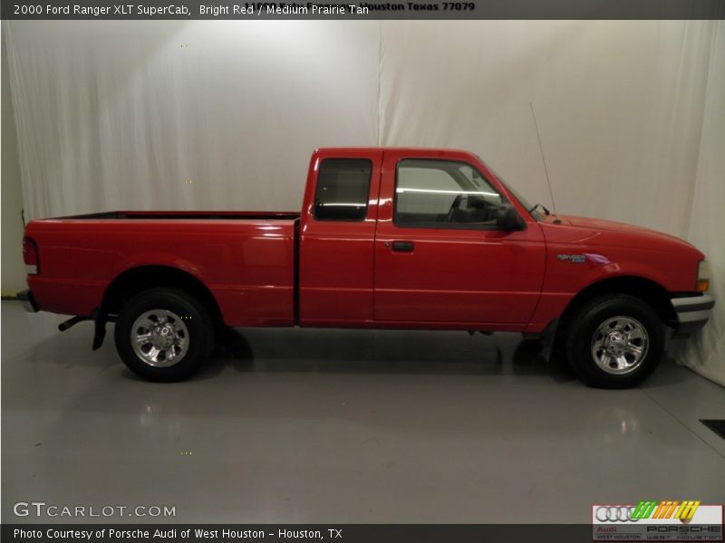 Bright Red / Medium Prairie Tan 2000 Ford Ranger XLT SuperCab