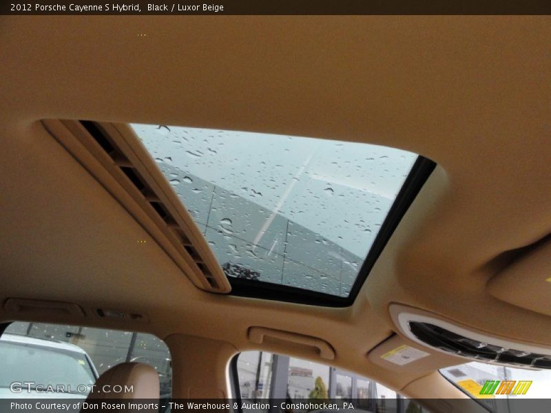 Black / Luxor Beige 2012 Porsche Cayenne S Hybrid