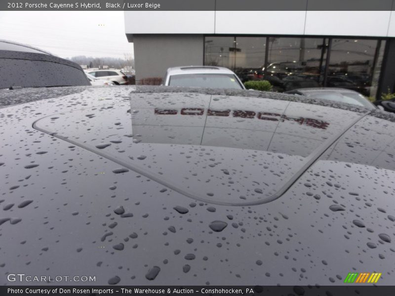 Black / Luxor Beige 2012 Porsche Cayenne S Hybrid