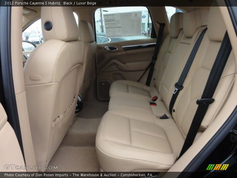Black / Luxor Beige 2012 Porsche Cayenne S Hybrid