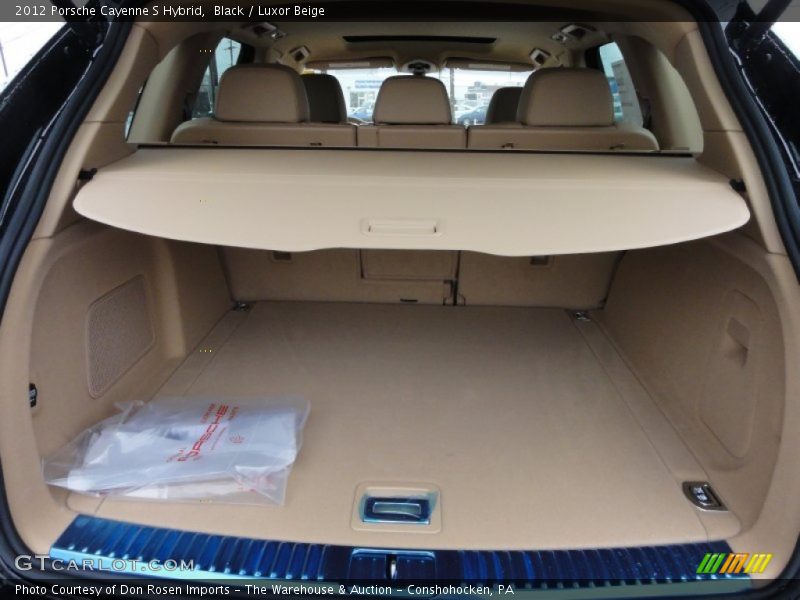 Black / Luxor Beige 2012 Porsche Cayenne S Hybrid