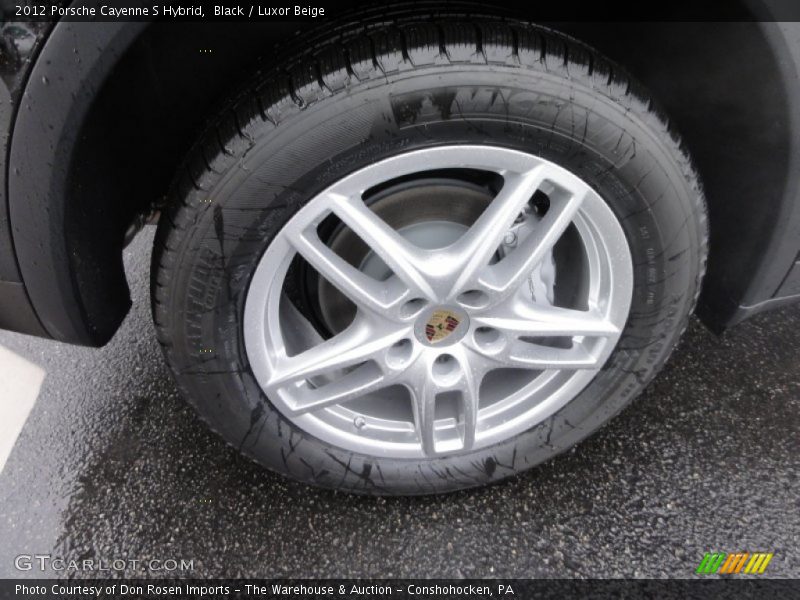 Black / Luxor Beige 2012 Porsche Cayenne S Hybrid
