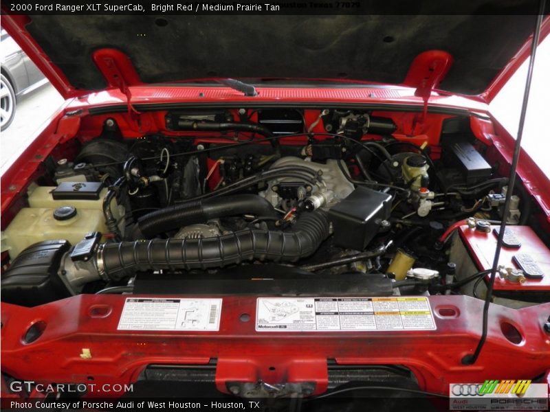 Bright Red / Medium Prairie Tan 2000 Ford Ranger XLT SuperCab