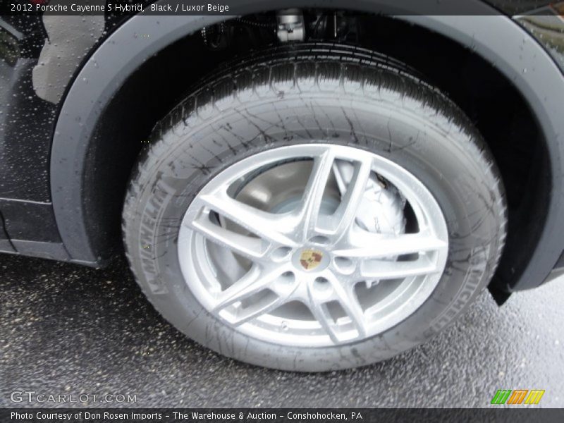 Black / Luxor Beige 2012 Porsche Cayenne S Hybrid