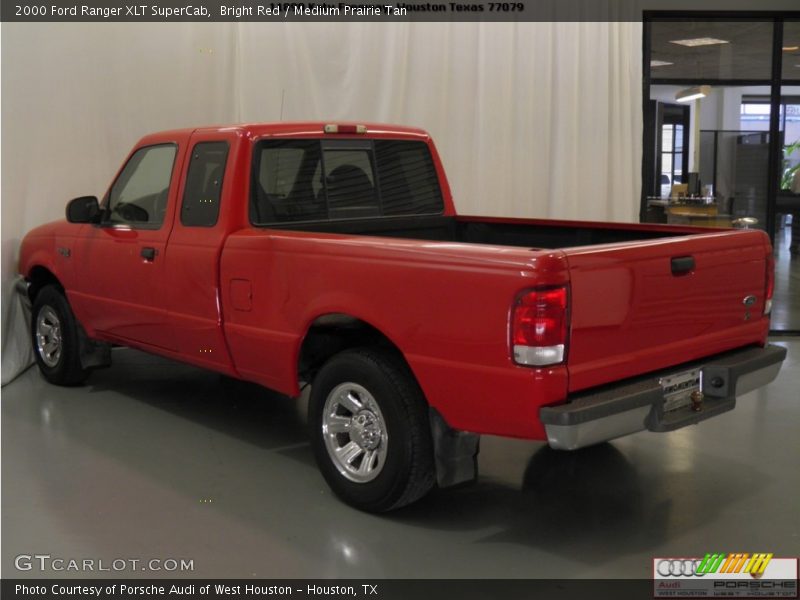 Bright Red / Medium Prairie Tan 2000 Ford Ranger XLT SuperCab