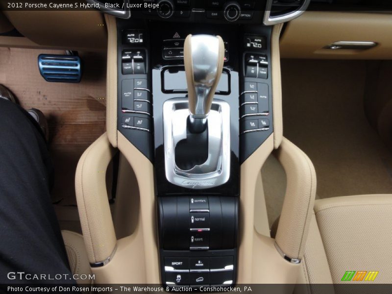Black / Luxor Beige 2012 Porsche Cayenne S Hybrid