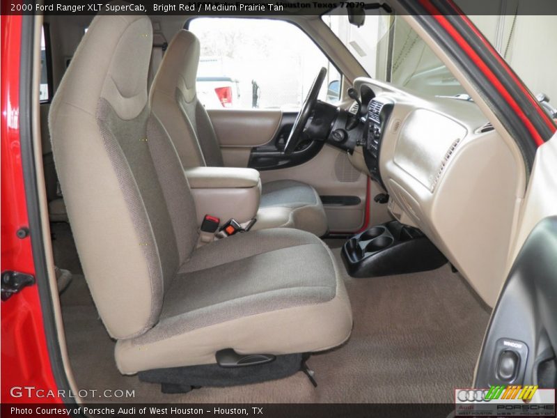 Bright Red / Medium Prairie Tan 2000 Ford Ranger XLT SuperCab