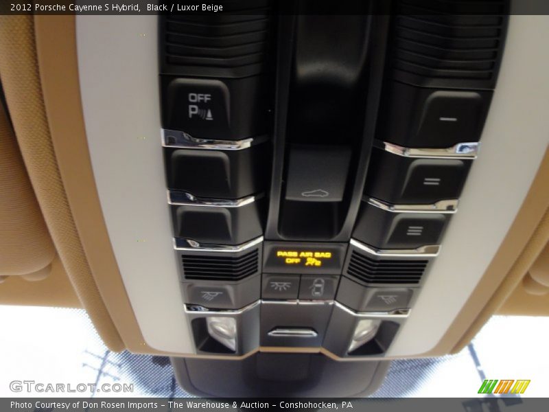 Black / Luxor Beige 2012 Porsche Cayenne S Hybrid