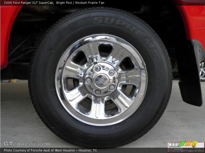 Bright Red / Medium Prairie Tan 2000 Ford Ranger XLT SuperCab