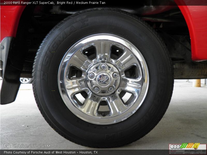 Bright Red / Medium Prairie Tan 2000 Ford Ranger XLT SuperCab