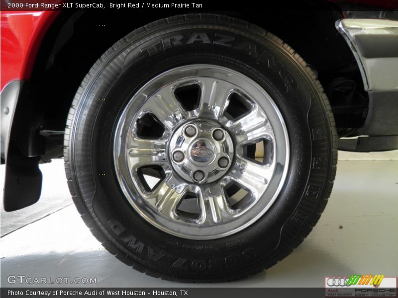 Bright Red / Medium Prairie Tan 2000 Ford Ranger XLT SuperCab