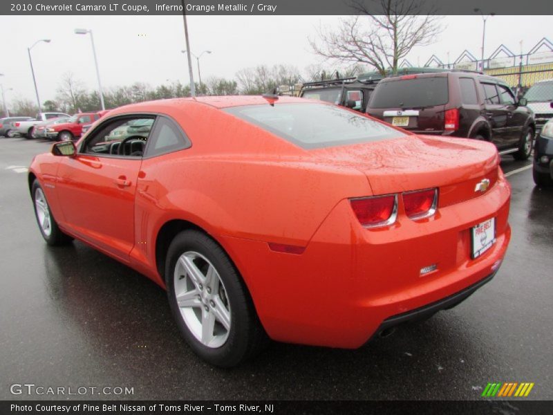 Inferno Orange Metallic / Gray 2010 Chevrolet Camaro LT Coupe