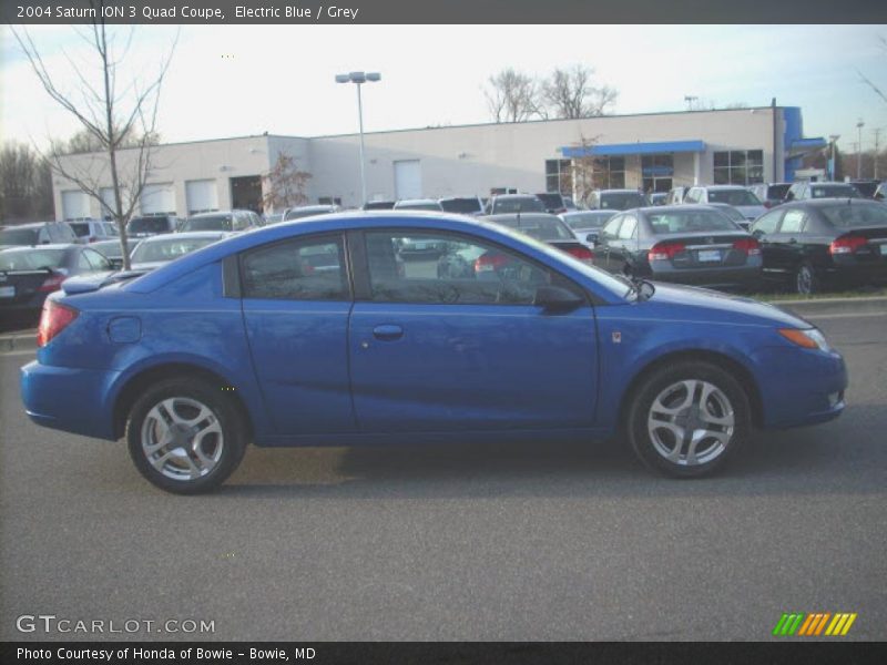 Electric Blue / Grey 2004 Saturn ION 3 Quad Coupe