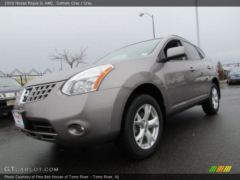 Gotham Gray / Gray 2009 Nissan Rogue SL AWD