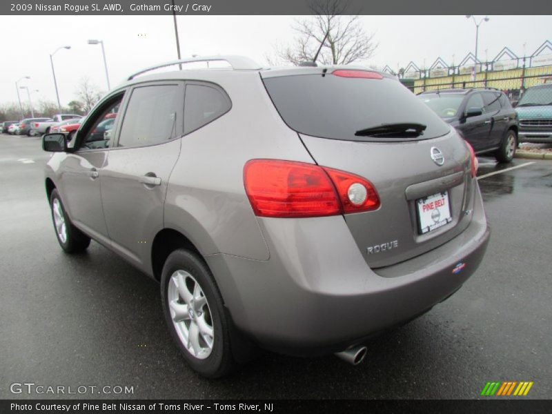 Gotham Gray / Gray 2009 Nissan Rogue SL AWD