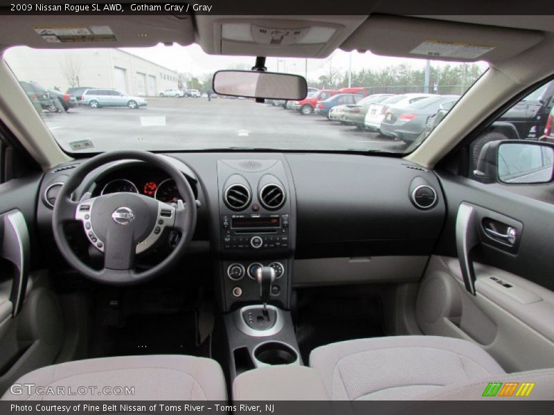 Gotham Gray / Gray 2009 Nissan Rogue SL AWD