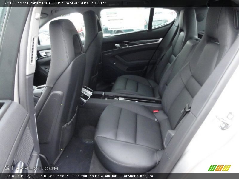 Rear Seat of 2012 Panamera 4