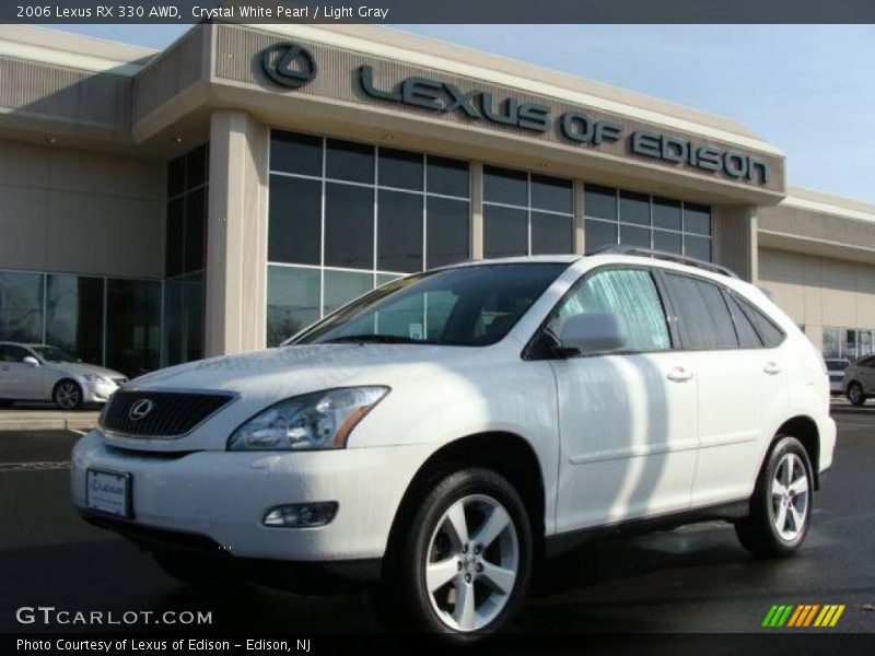 Crystal White Pearl / Light Gray 2006 Lexus RX 330 AWD