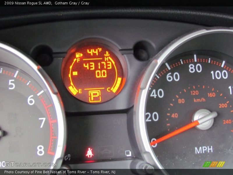 Gotham Gray / Gray 2009 Nissan Rogue SL AWD