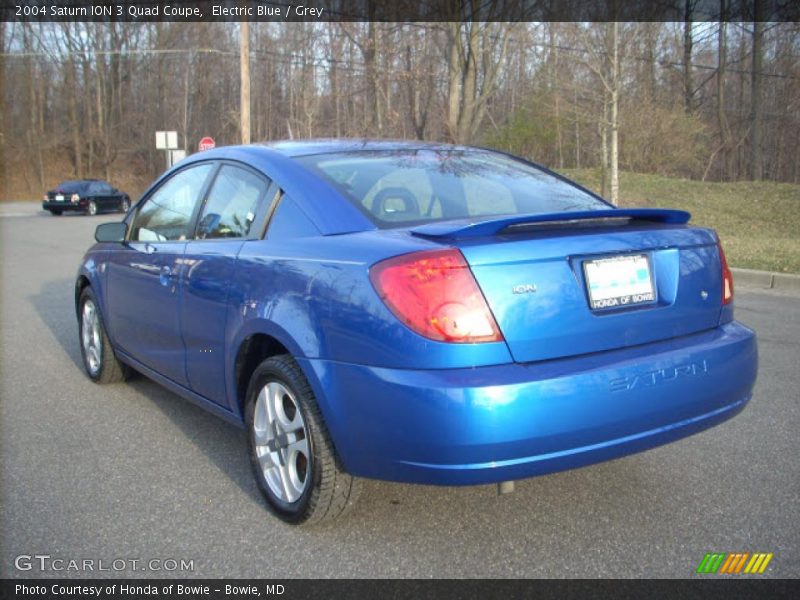 Electric Blue / Grey 2004 Saturn ION 3 Quad Coupe