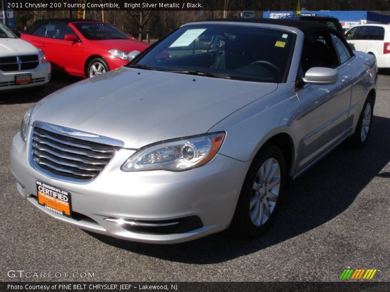 Bright Silver Metallic / Black 2011 Chrysler 200 Touring Convertible