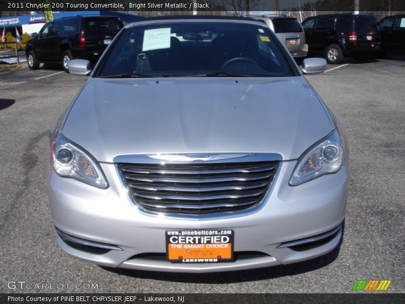 Bright Silver Metallic / Black 2011 Chrysler 200 Touring Convertible