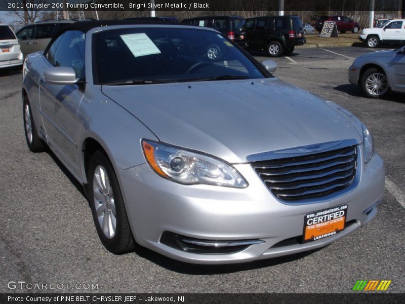 Bright Silver Metallic / Black 2011 Chrysler 200 Touring Convertible