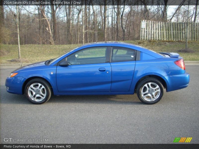 Electric Blue / Grey 2004 Saturn ION 3 Quad Coupe