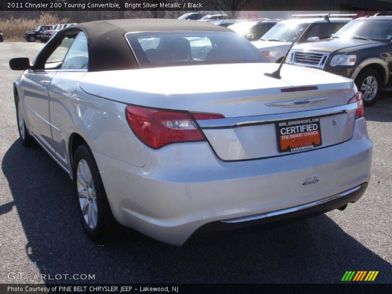 Bright Silver Metallic / Black 2011 Chrysler 200 Touring Convertible