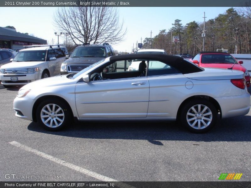 Bright Silver Metallic / Black 2011 Chrysler 200 Touring Convertible