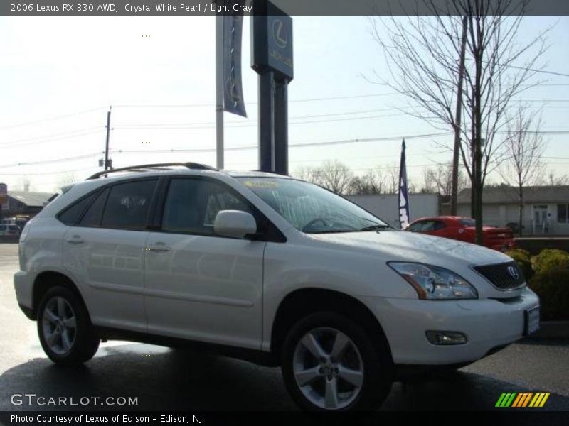 Crystal White Pearl / Light Gray 2006 Lexus RX 330 AWD