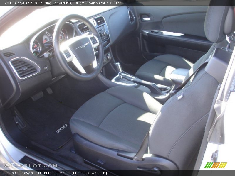 Bright Silver Metallic / Black 2011 Chrysler 200 Touring Convertible