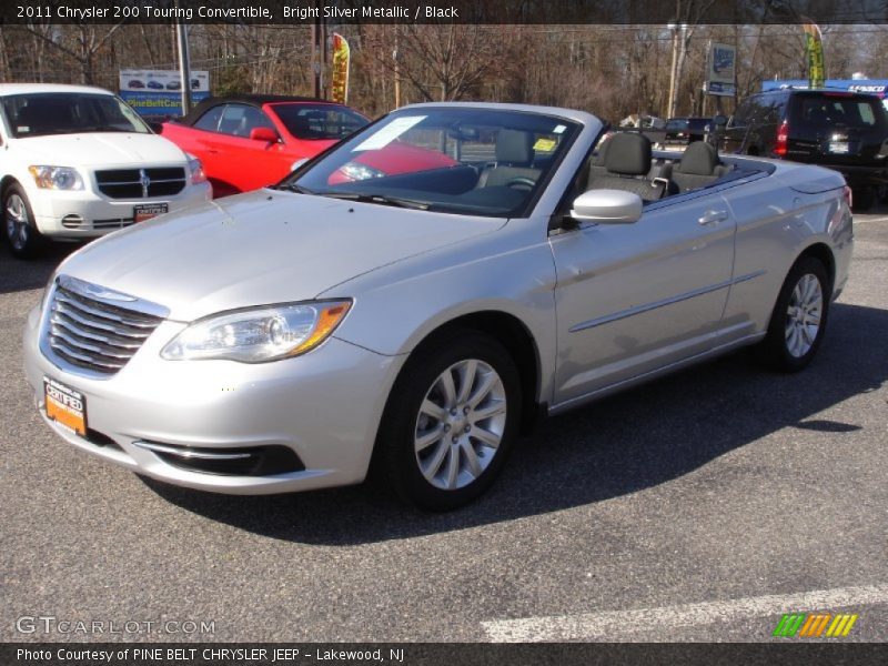 Bright Silver Metallic / Black 2011 Chrysler 200 Touring Convertible