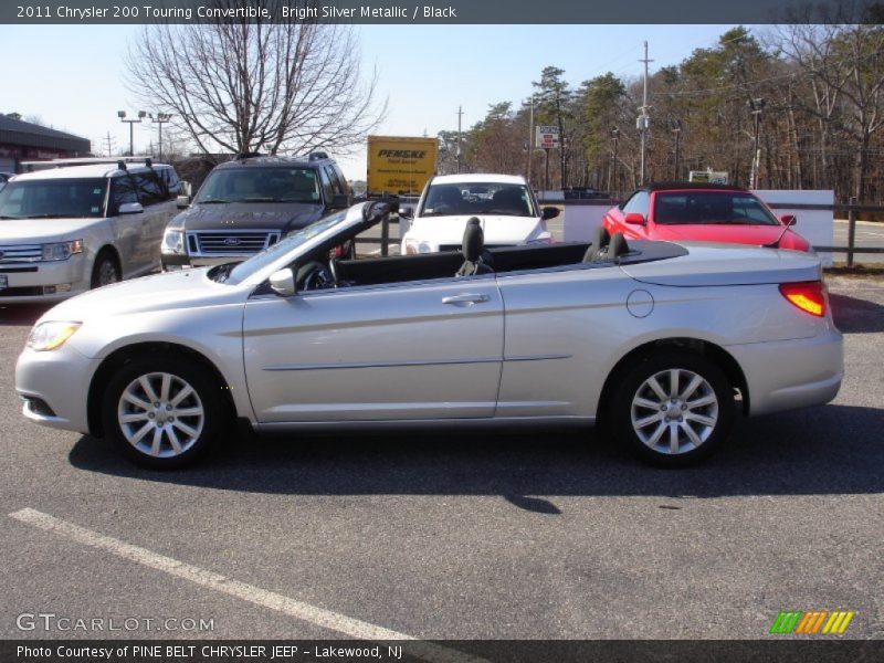 Bright Silver Metallic / Black 2011 Chrysler 200 Touring Convertible