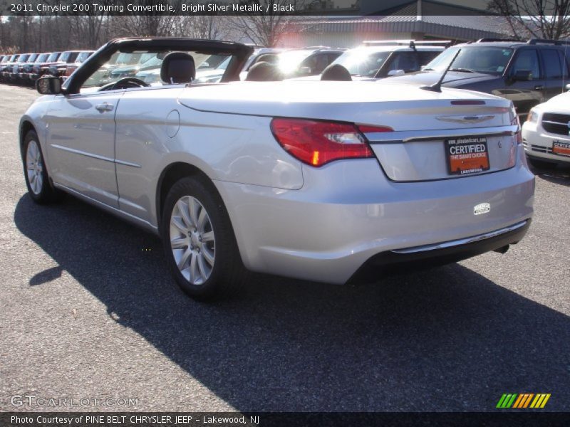 Bright Silver Metallic / Black 2011 Chrysler 200 Touring Convertible