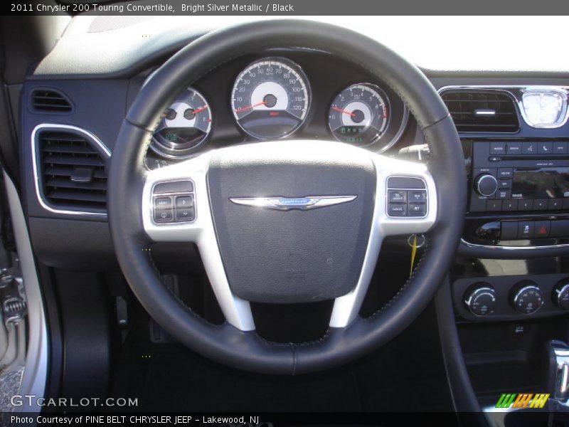 Bright Silver Metallic / Black 2011 Chrysler 200 Touring Convertible