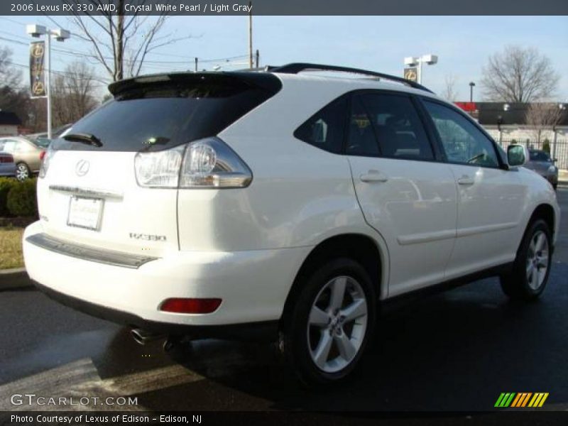 Crystal White Pearl / Light Gray 2006 Lexus RX 330 AWD
