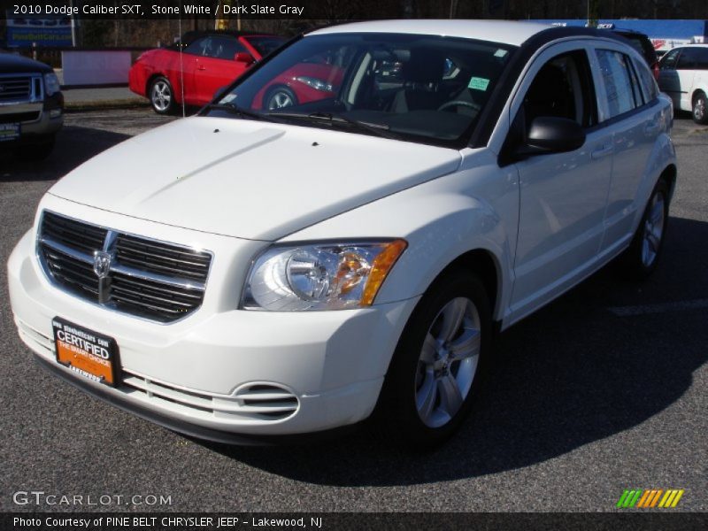 Stone White / Dark Slate Gray 2010 Dodge Caliber SXT