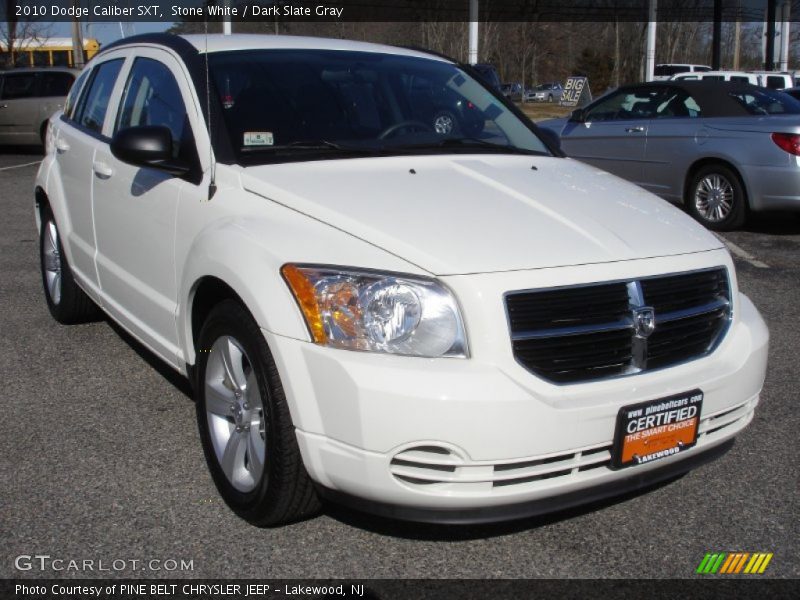 Stone White / Dark Slate Gray 2010 Dodge Caliber SXT