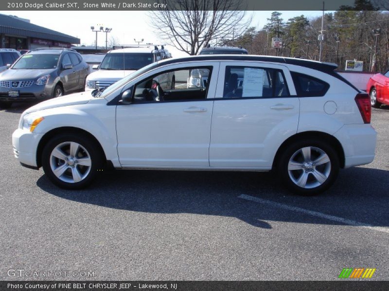 Stone White / Dark Slate Gray 2010 Dodge Caliber SXT
