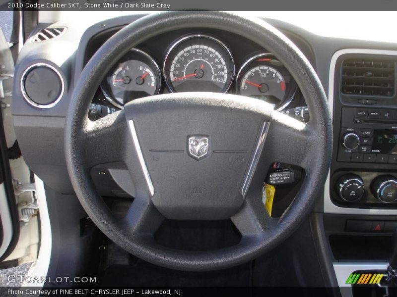 Stone White / Dark Slate Gray 2010 Dodge Caliber SXT