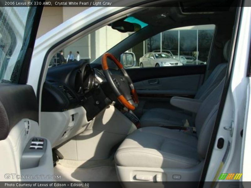 Crystal White Pearl / Light Gray 2006 Lexus RX 330 AWD